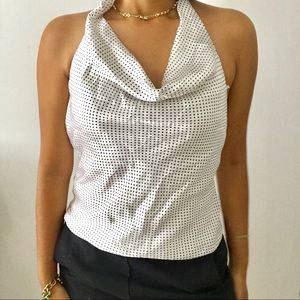 Shelli Segall polka dot blouse